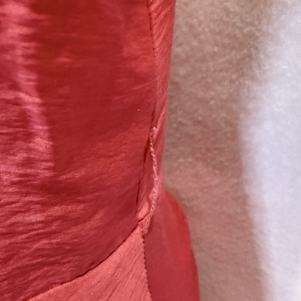 WTOO by Watters and Watters Womens Size 12 Pink Coral Cocktail Dress - Picture 3 of 8